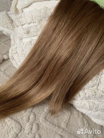 Трессы волосы на заколках натульные 50см