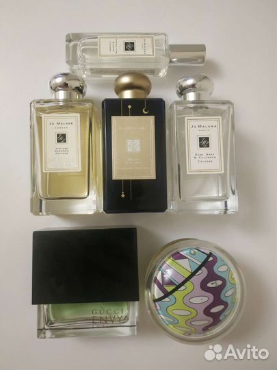 Armani, Gucci, CD, Jo Malone, YSL, Orlov и др