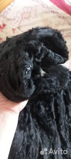 Шуба из лапок каракуля