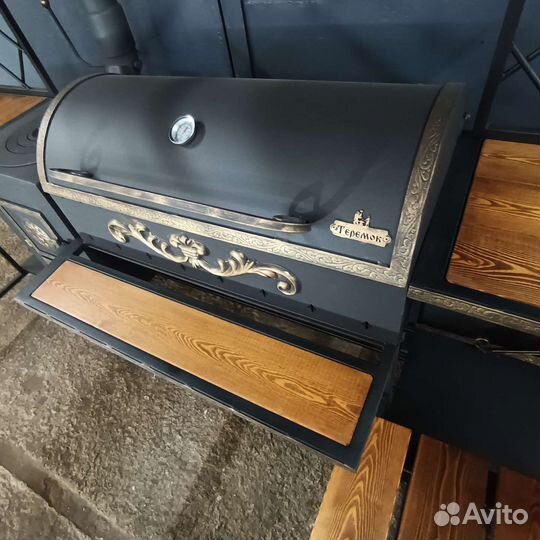 Мангальный комплекс с печью под казан