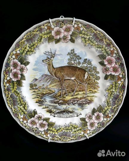 Настенная декоративная тарелка керамика Англия