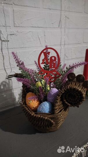 Поделка, корзина пасхальная Курочка