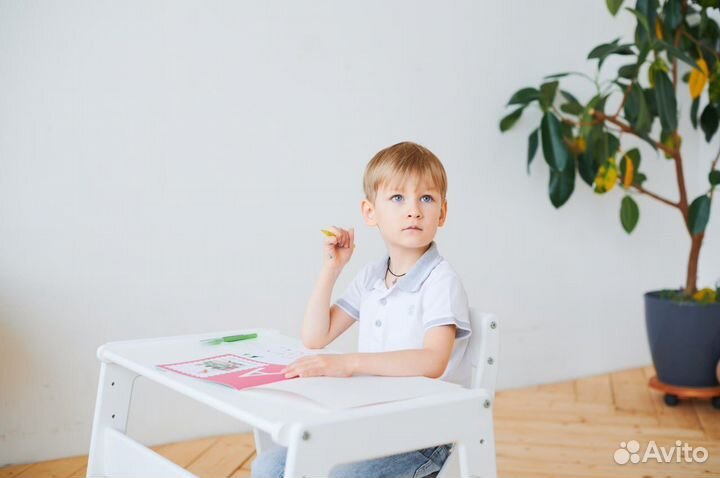 Растущий стол + стул комплект детский