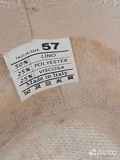 Итальянская летняя льняная шляпа