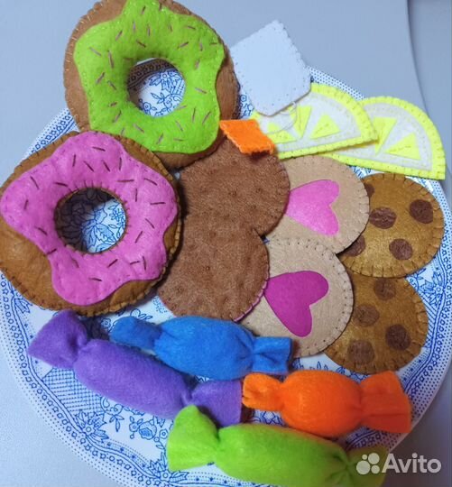 Игрушечная еда сладости из фетра