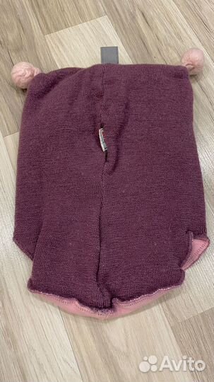 Шапка шлем и комплект шарф, снуд