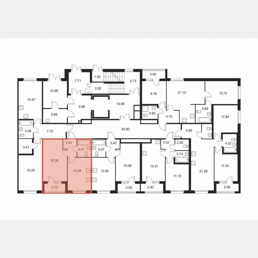 1-к. квартира, 38,2 м², 1/9 эт.