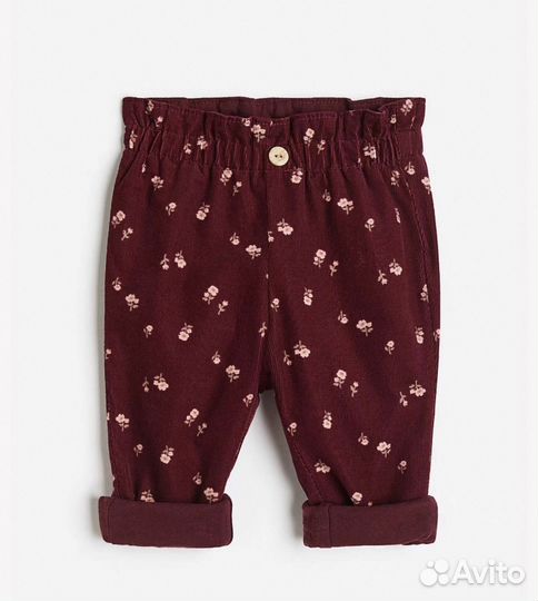 Вельветовые джинсы h&m 90 новые