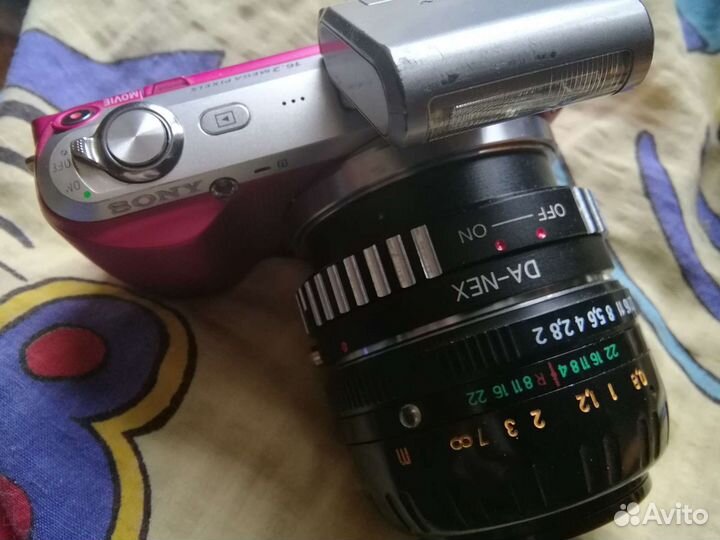 Беззеркалка Sony Nex-3C мануальный объектив 50мм