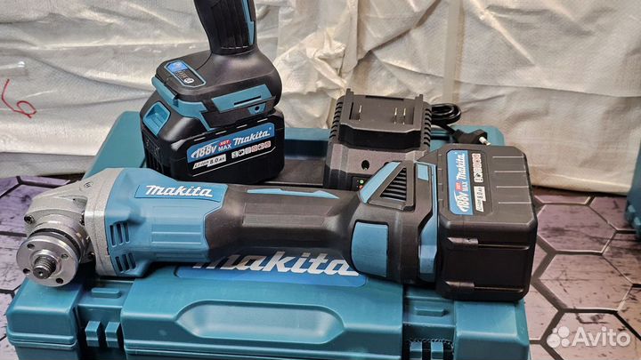 Гайковерт makita 800 + Болгарка + 2 усиленных АКБ