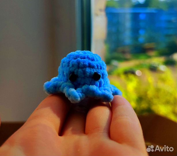 Амигуруми микро осьминожек Ручная работа