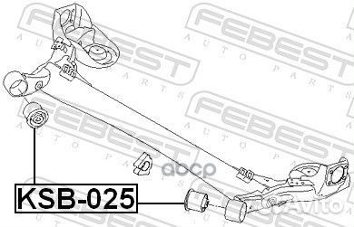 Сайлентблок задней балки KAB025 Febest