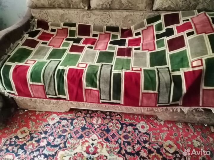 Комплект : покрывало, накидки на кресла - 2