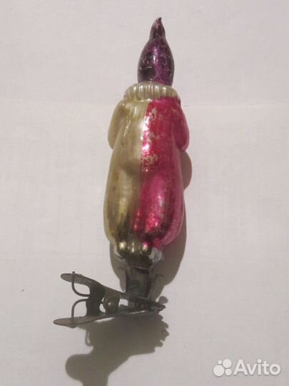 Ёлочная игрушка Арлекин СССР Винтаж 50-е г