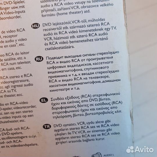 Кабель Philips 3 RCA 1,5м