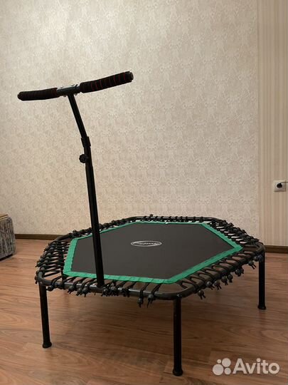 Батут каркасный Евро-спорт 135 см, с ручкой