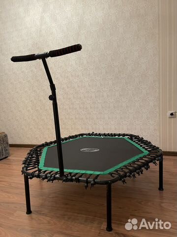 Батут каркасный Евро-спорт 135 см, с ручкой