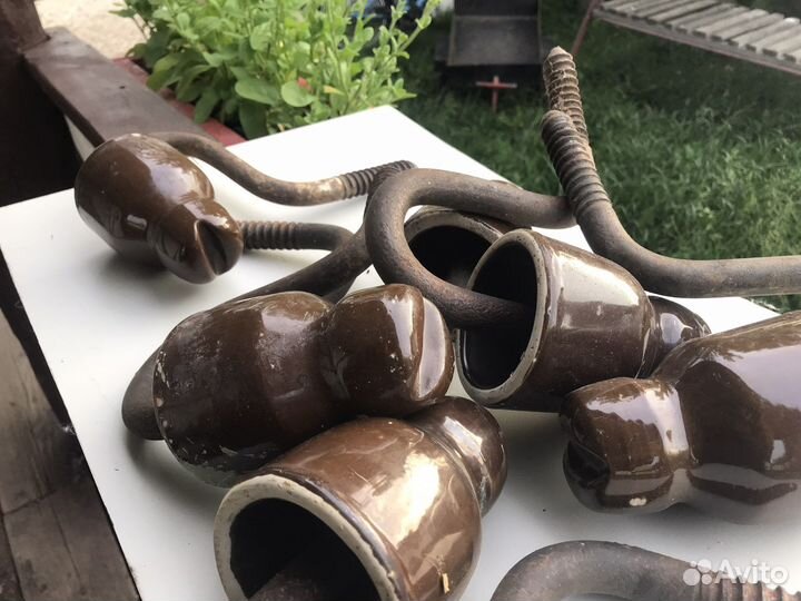 Ретро изоляторы керамические СССР 6шт