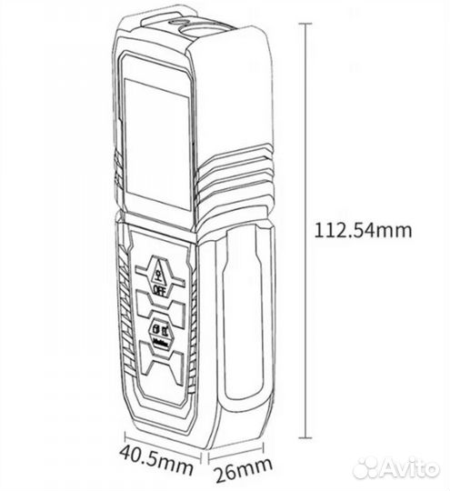 Лазерный дальномер Xiaomi akku 50m