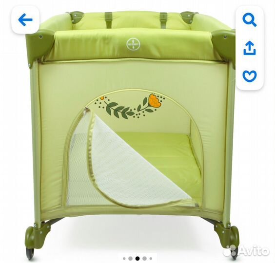 Манеж кровать babyton playbox green