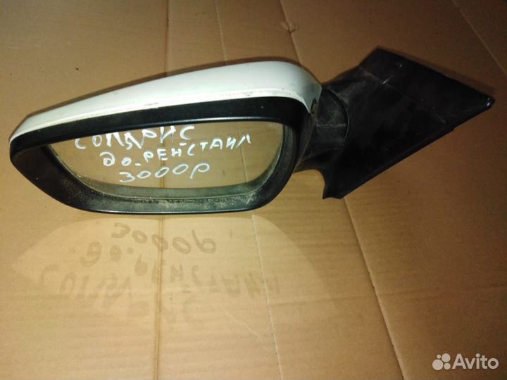 Хендай Солярис зеркало левое