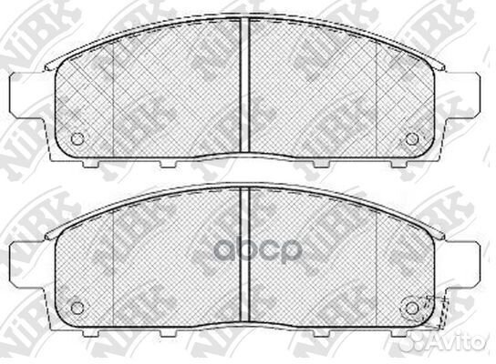 Колодки тормозные дисковые перед PN3809 NiBK