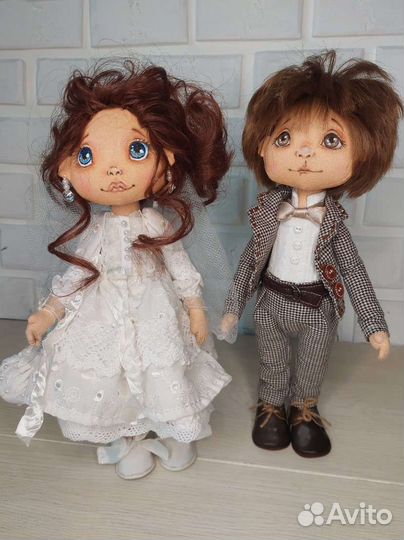 Свадебная кукла ручной работы