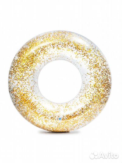 Надувной плавательный круг с блестками