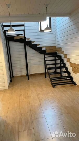 Лестница межэтаж каркас в избу