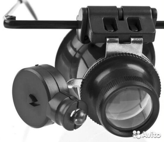 Микроскоп, Лупа 20x на очковой оправе новая