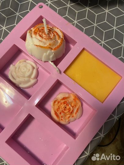 Свечи ручной работы мыло составные боксы и букеты