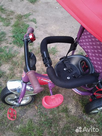Велосипед коляска трёхколёсный с ручкой