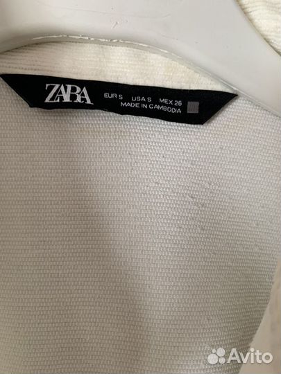 Рубашка zara S вельветовая