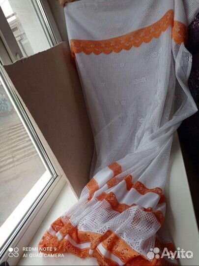 Тюль очень красивый. выс 170см. шир 285см