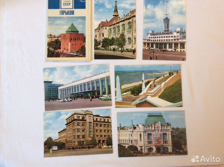 Набор открыток Горький 1970г. и Астрахань1965г
