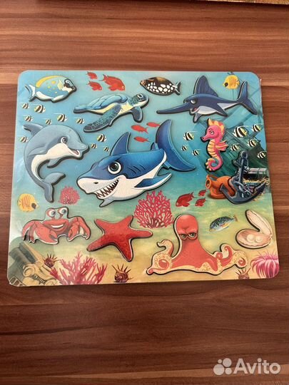 Деревянный пазл сортер