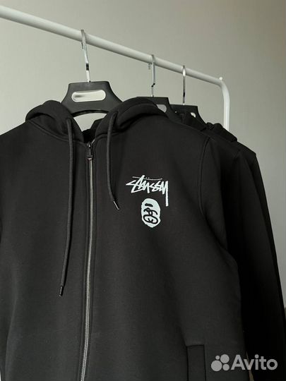 Зип Худи stussy bape