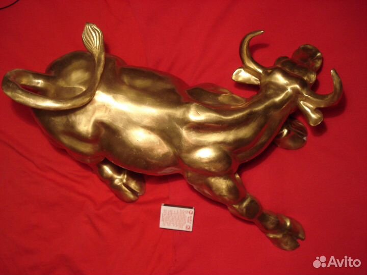 Большой Бык Золотой Телец Биржевой 30см Нью Йорк