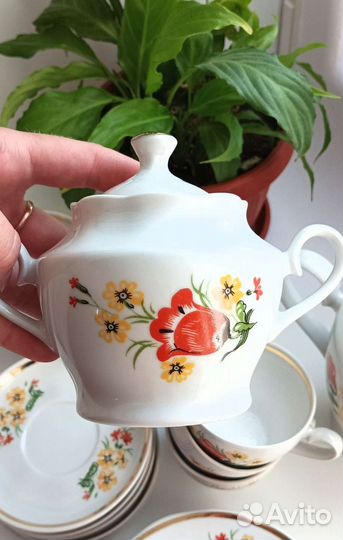 Кофейный чайный сервиз СССР рига