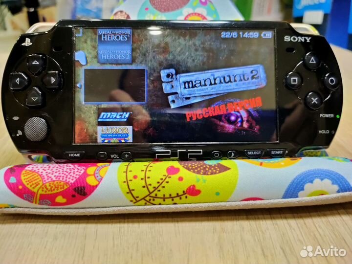 Sony PSP 2008 Black 128GB Реальные игры/Подарок