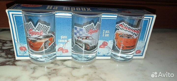 Стопки 3 шт новые