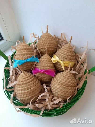 Пасхальные свечи. Свечи из вощины на пасху