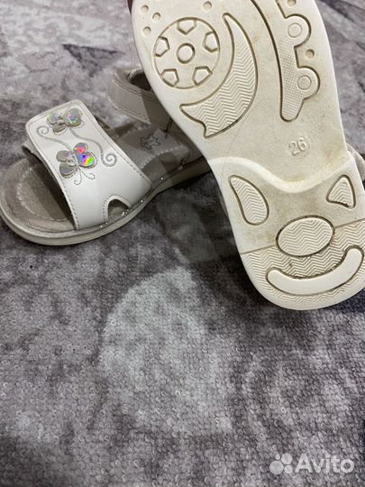 Сандалии для девочки 26 размер