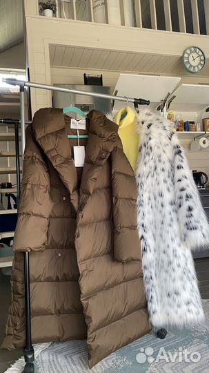 Пуховое пальто Max Mara текущая коллекция