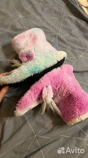 Тапочки высокие единорожки чуни 38,39