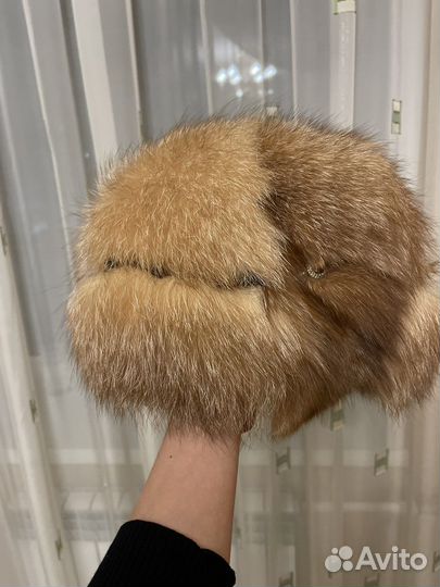 Шапка лисья женская