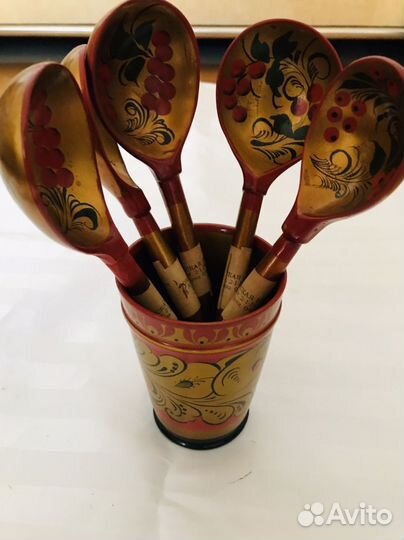 Набор посуды Хохлома новый