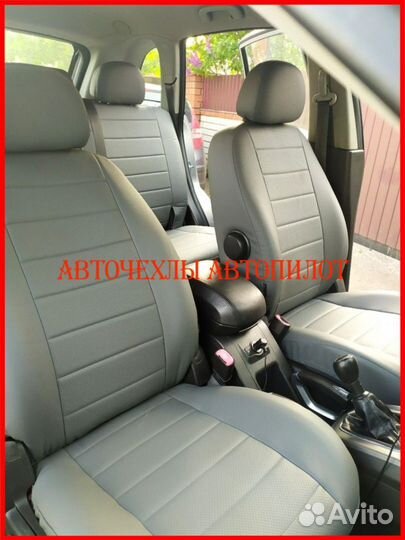 Чехлы Автопилот Opel Antara из экокожи серые Класс