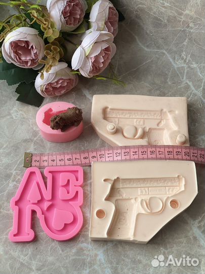 Силиконовые формы для шоколада пистолет