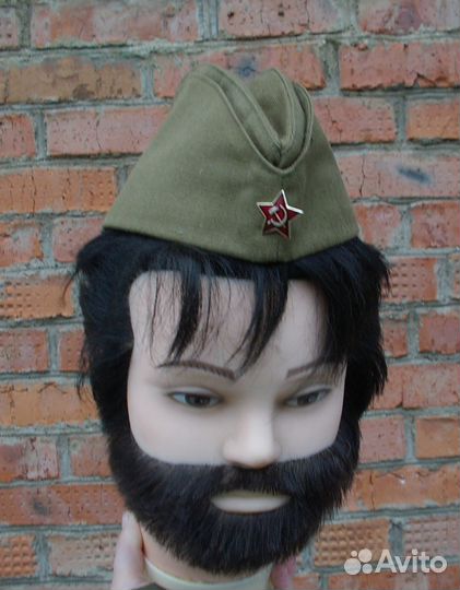 Солдатская пилотка со звездой военная форма